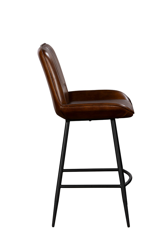 Buff Umber Bar Stool - Pair