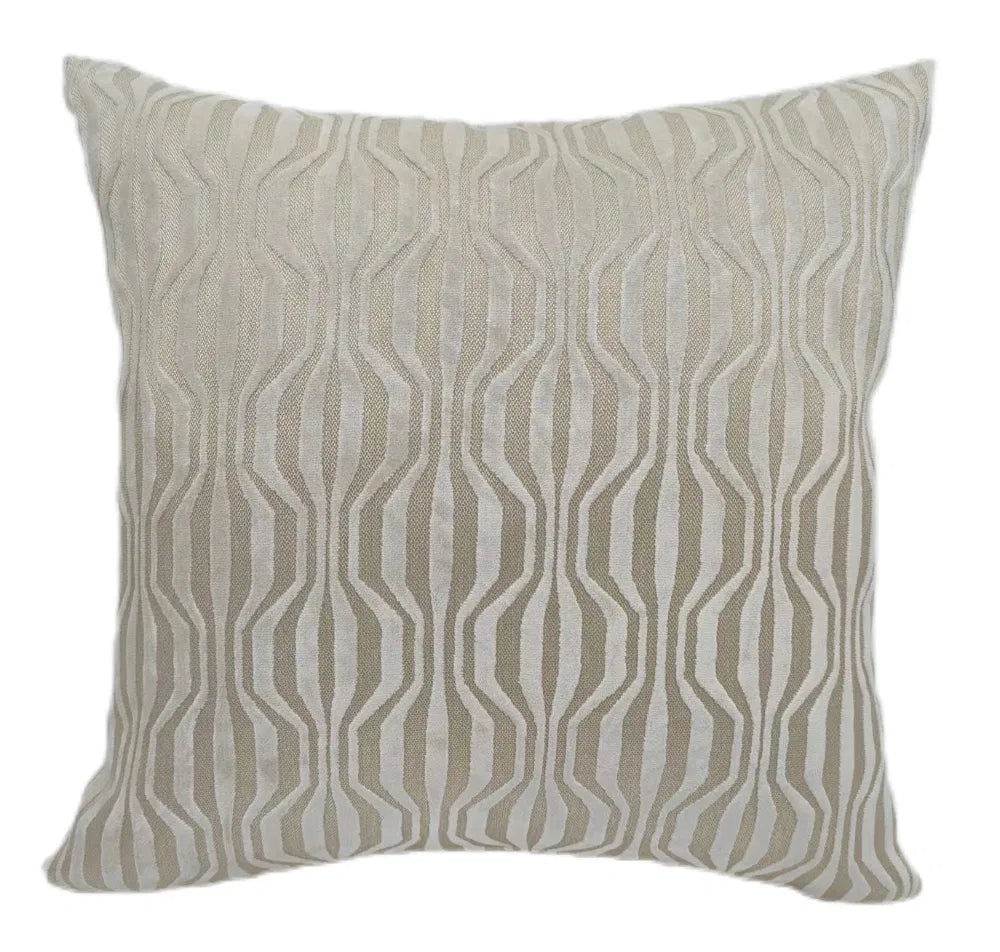 Erin Taupe Cut Velvet Cushions