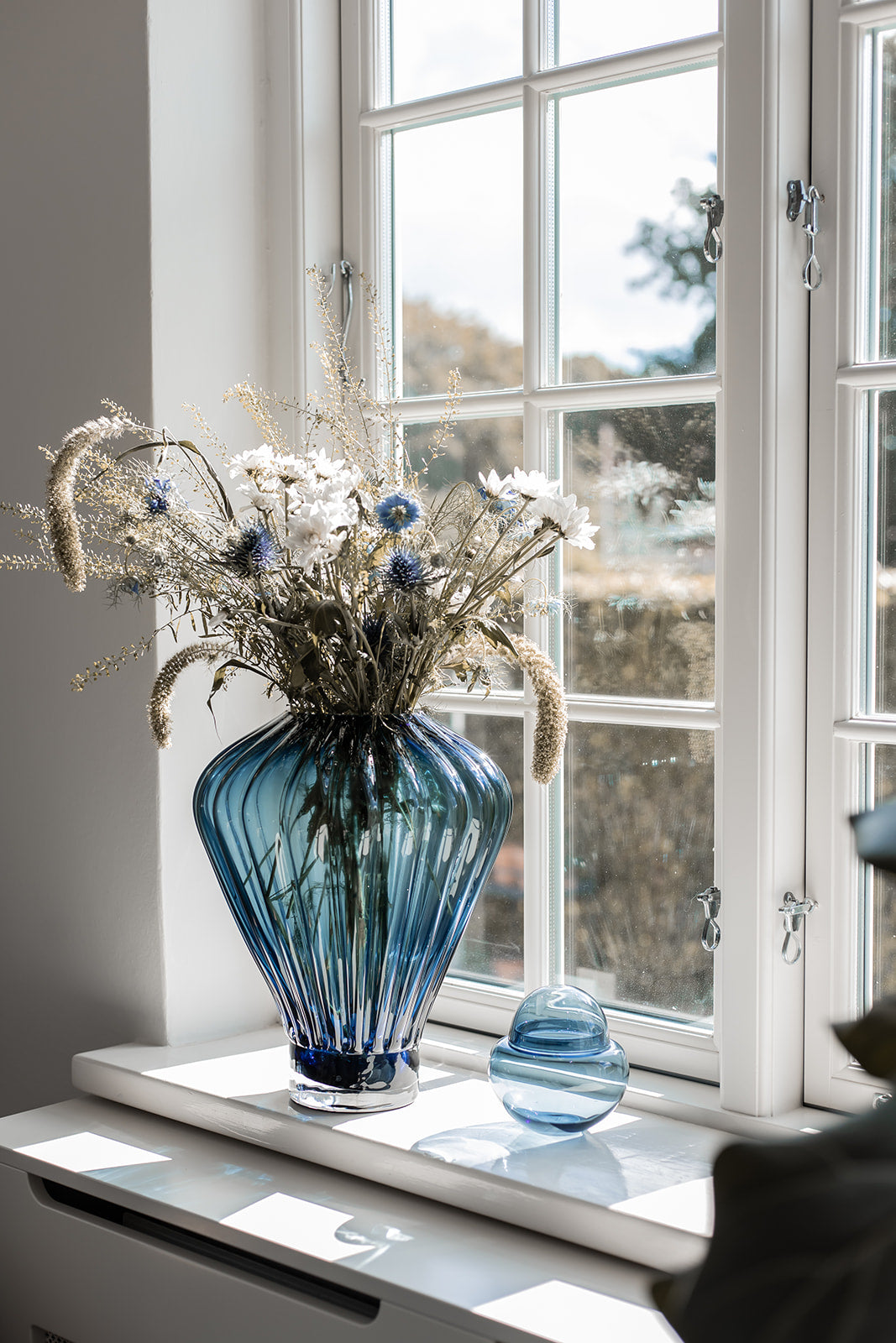 Vase bleu Crystal Lyn