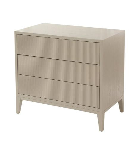 Alavus Ceramic Grey Finish 3 Drawer Chest
