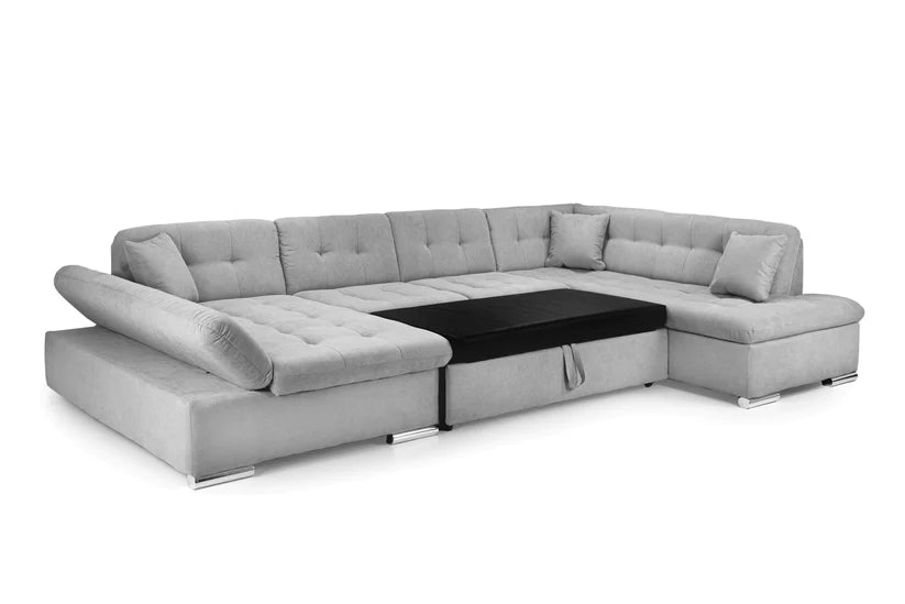 Asti Sofabed U Shape Corner Grey