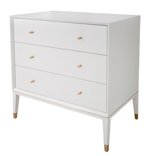 Helsinki White 3 Drawer Chest