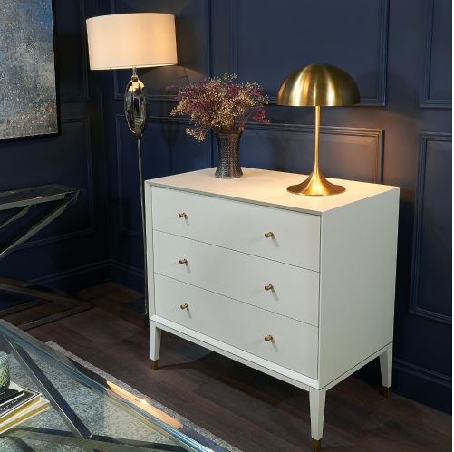 Helsinki White 3 Drawer Chest