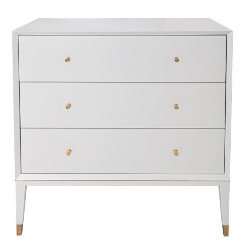 Helsinki White 3 Drawer Chest