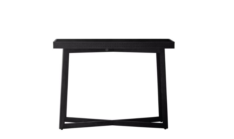 Boho Black Console Table