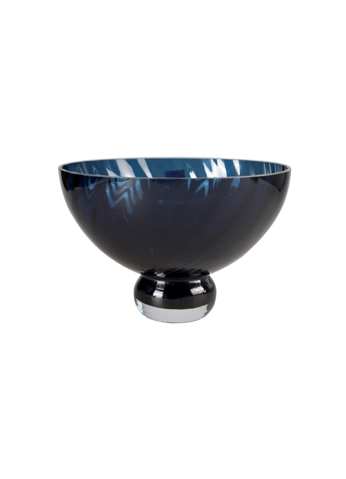 Kristallschale Blau