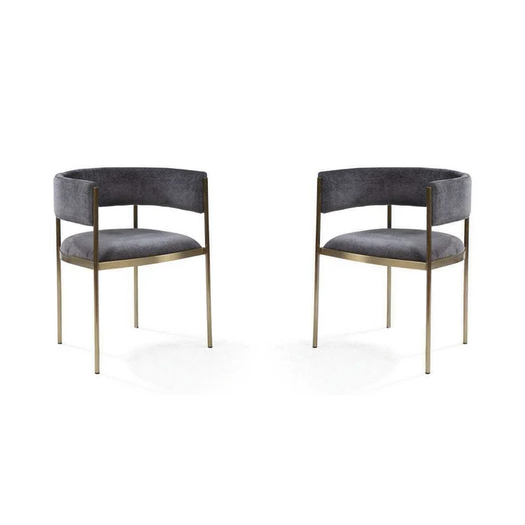 Envie I Dining Chair - Set of 2 - Giselle Dark Charcoal