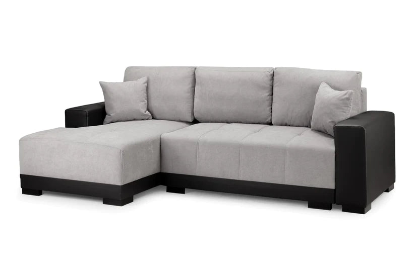 Barletta Sofabed Corner Grey/Black