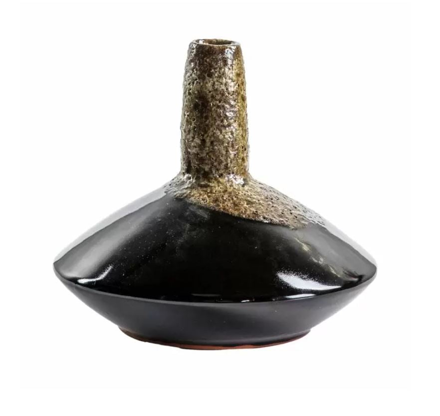 Bud Vase Lava Black