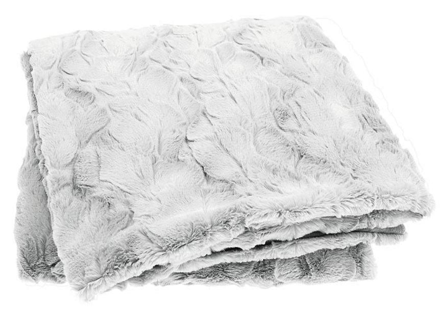 Luxury Dove Faux Fur Throw 130x170cm