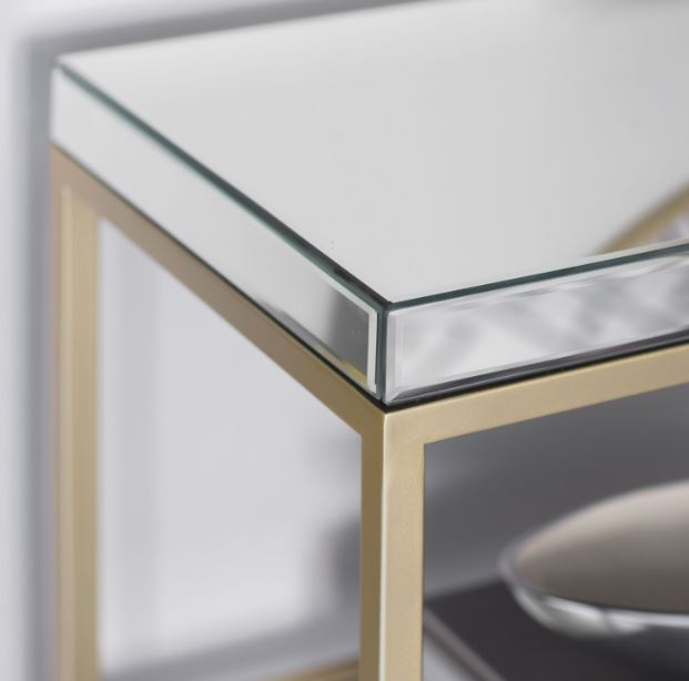 Pippard Champagne Console Table