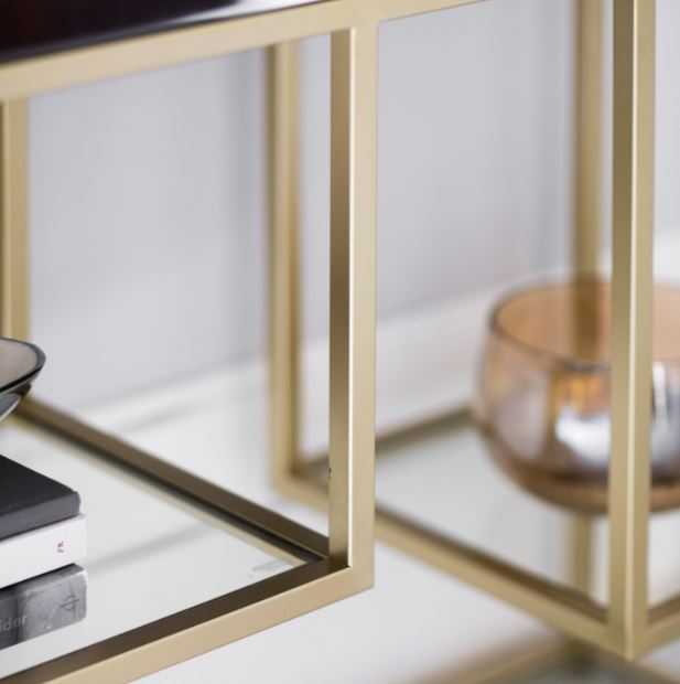 Pippard Champagne Console Table