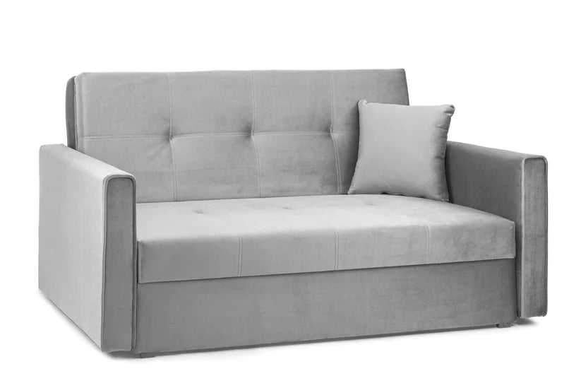 Pisa Plush 2 Seater Sofabed Grey