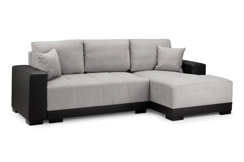 Barletta Sofabed Corner Grey/Black