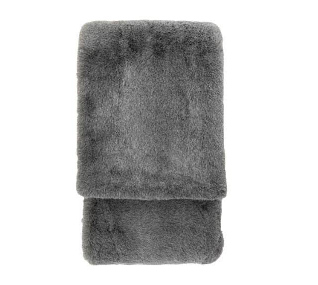 Grey Faux Fur Throw 150x200cm