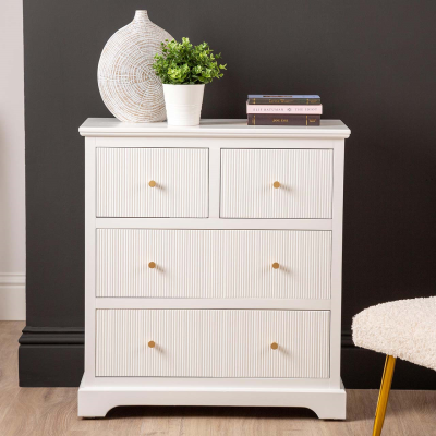 4 Drawer Chest of Drawers White
