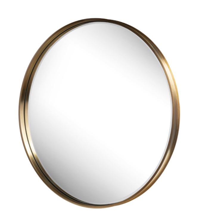 Riman Round Gold Mirror