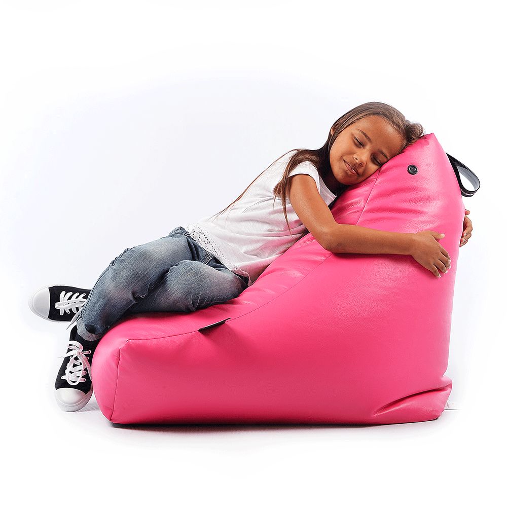 Rosa Mini-Sitzsack für den Außenbereich