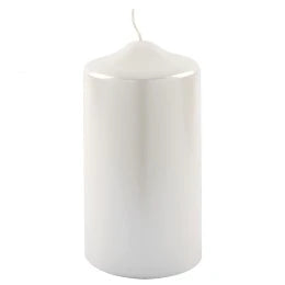 Bougie Blanche Nacrée 15cm
