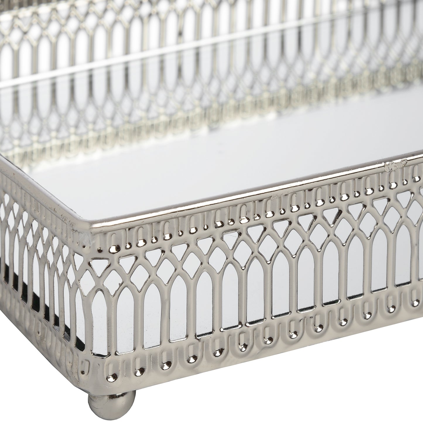 Rectangular Nickel Plated Tray Large