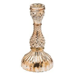 The Noel Collection Burnished Dinner Candle Holder Small