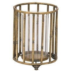 Lanterne en bambou métallique 