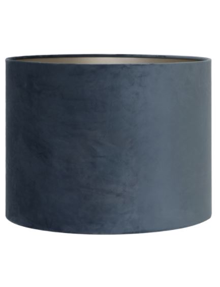 Shade Cylinder VELOURS Dusty Blue 30-30-21 cm