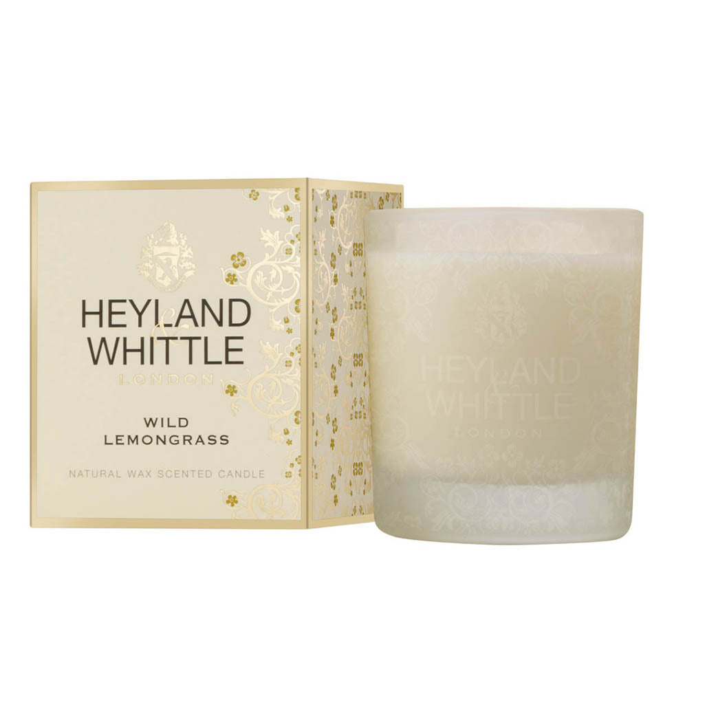 Gold Classic Wild Lemongrass Candle in a Glass