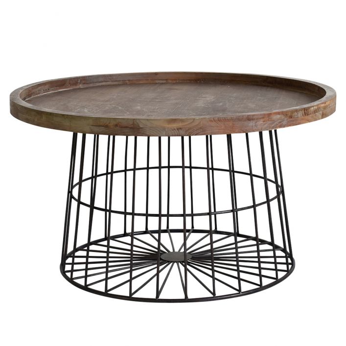 Menzies Grey Natural Metal Coffee Table