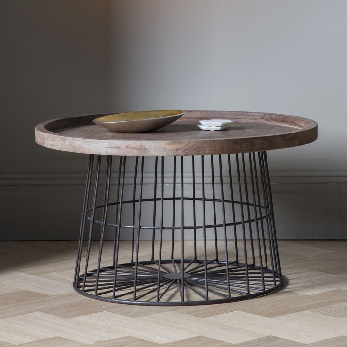 Menzies Grey Natural Metal Coffee Table