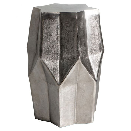 Britton Silver Metal Side Table