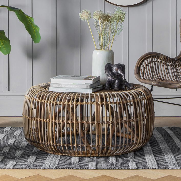Rafael Natural Rattan Coffee Table