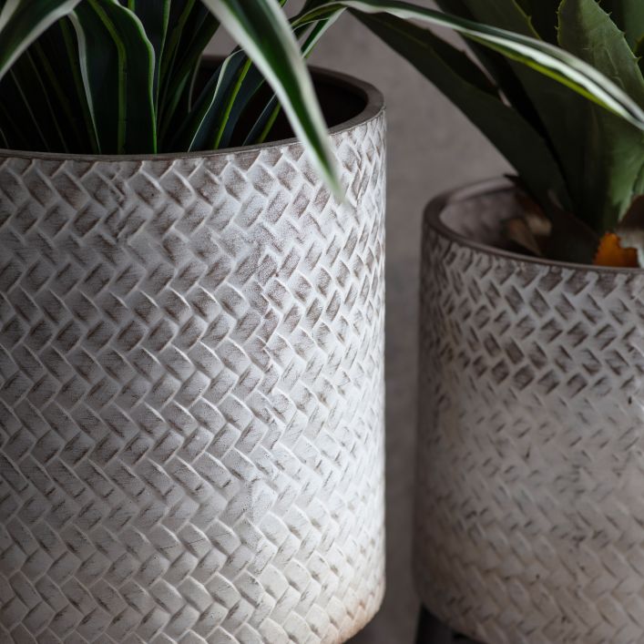 Silver Metal Planter Various Sizes