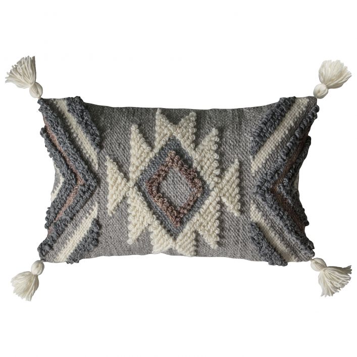 Coussin Bram Gris Crème