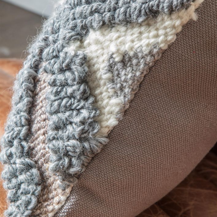 Coussin Bram Gris Crème