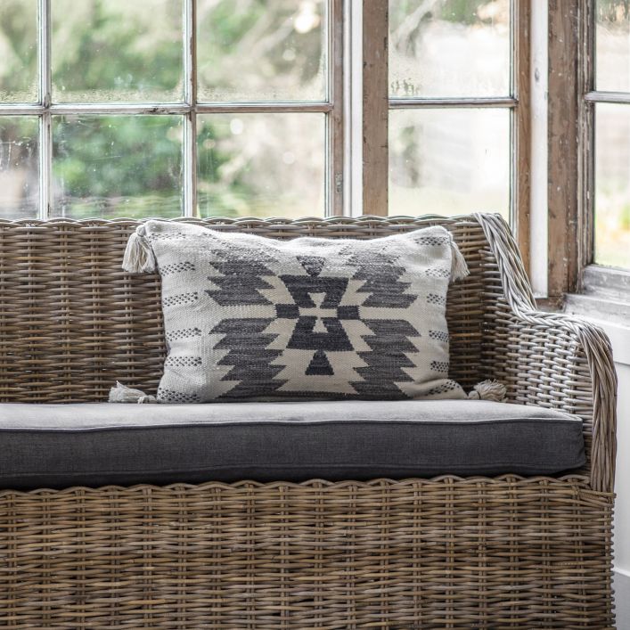 Fairland Tassel Cushion Grey