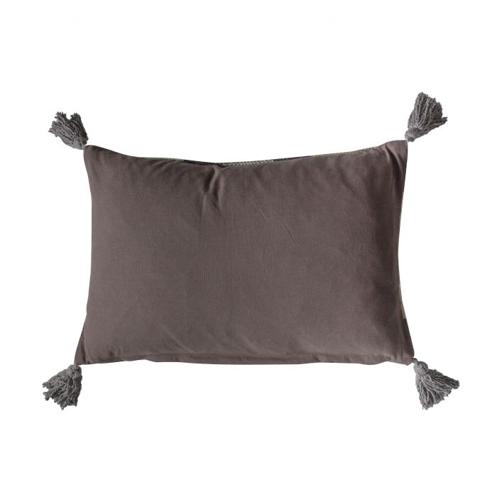 Walker Tassel Cushion Grey