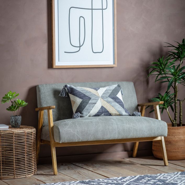 Walker Tassel Cushion Grey