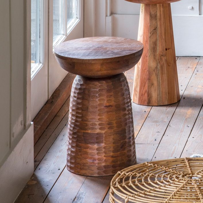Kennington Side Tables Mango/Black Wood