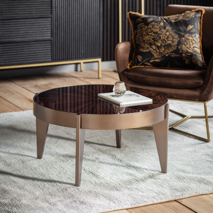 Mitcham Pine Glass Coffee Table