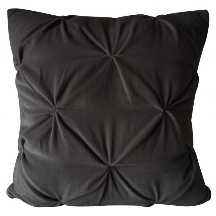 Rossmore Velvet Cushion Charcoal