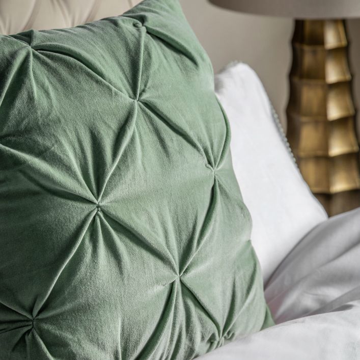 Rossmore Velvet Cushion Sage