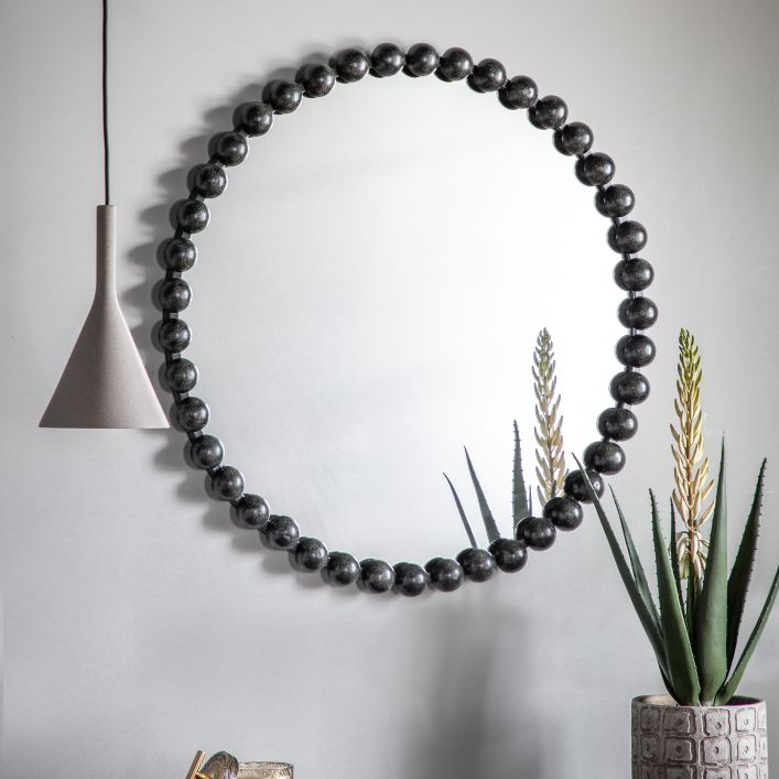 Durban Mirror Black Circle