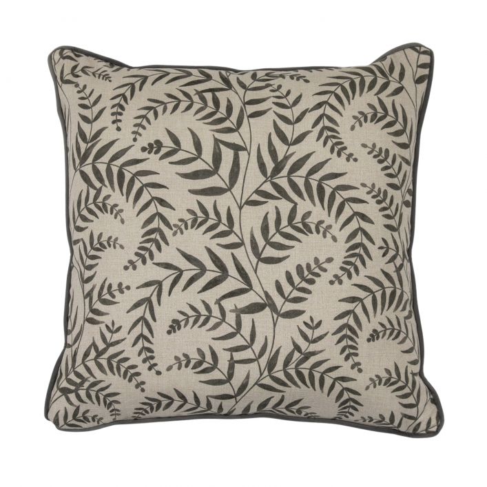 Meadowland Leaf Cushion Grey
