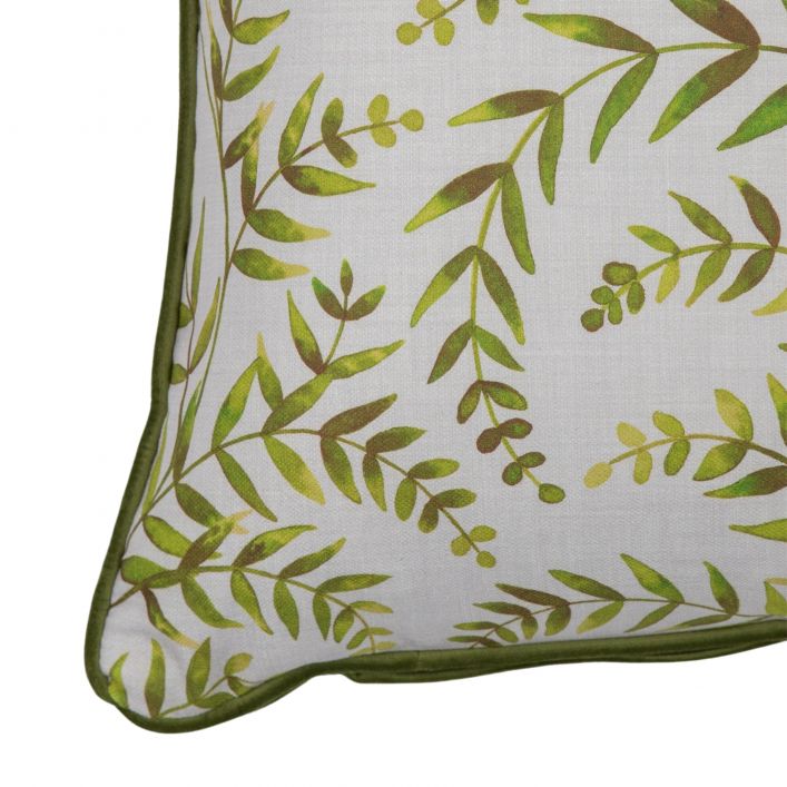Meadowland Leaf Cushion Olive