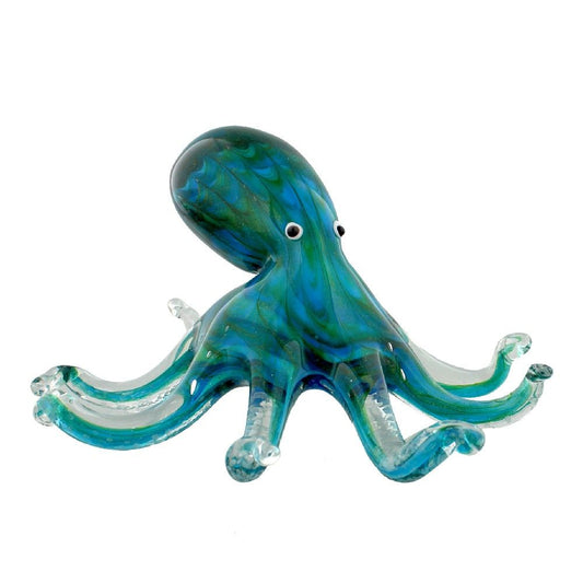 OBJETS D'ART GLASS FIGURINE - OCTOPUS