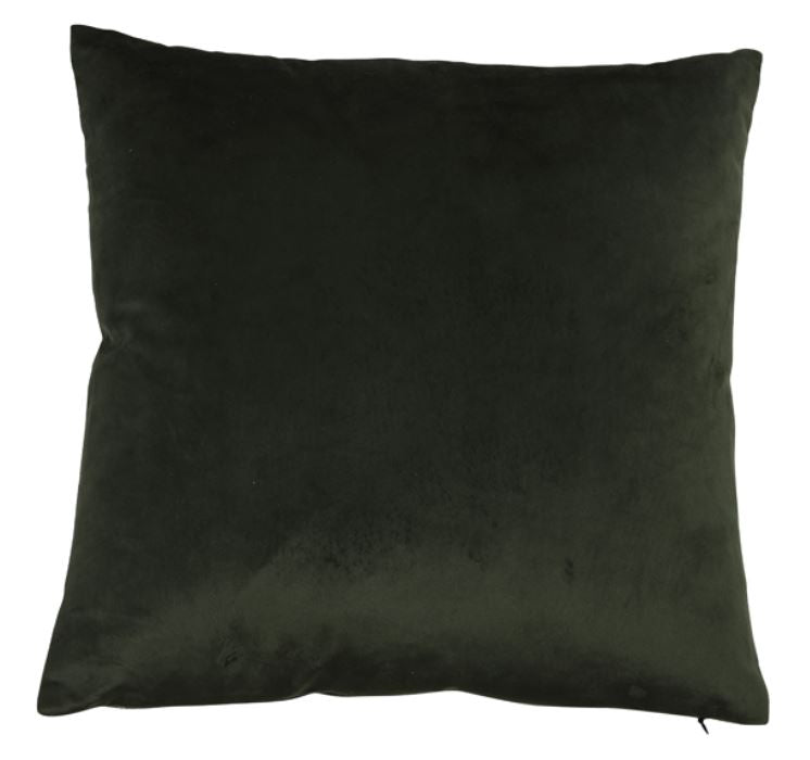 Liefie Velvet Green Flower Cushion