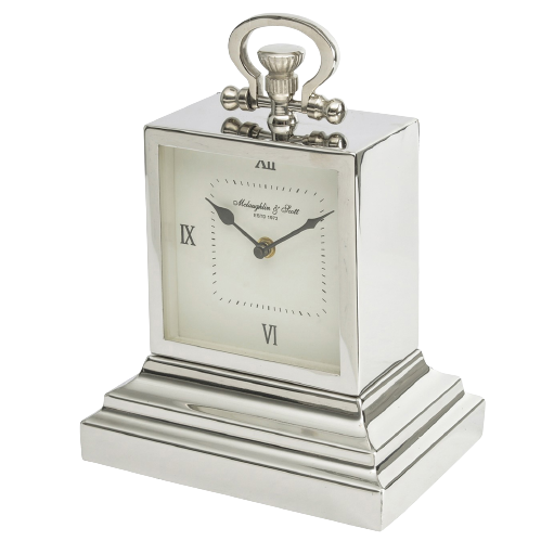 Extra kleine rechteckige Latham-Uhr aus Aluminium