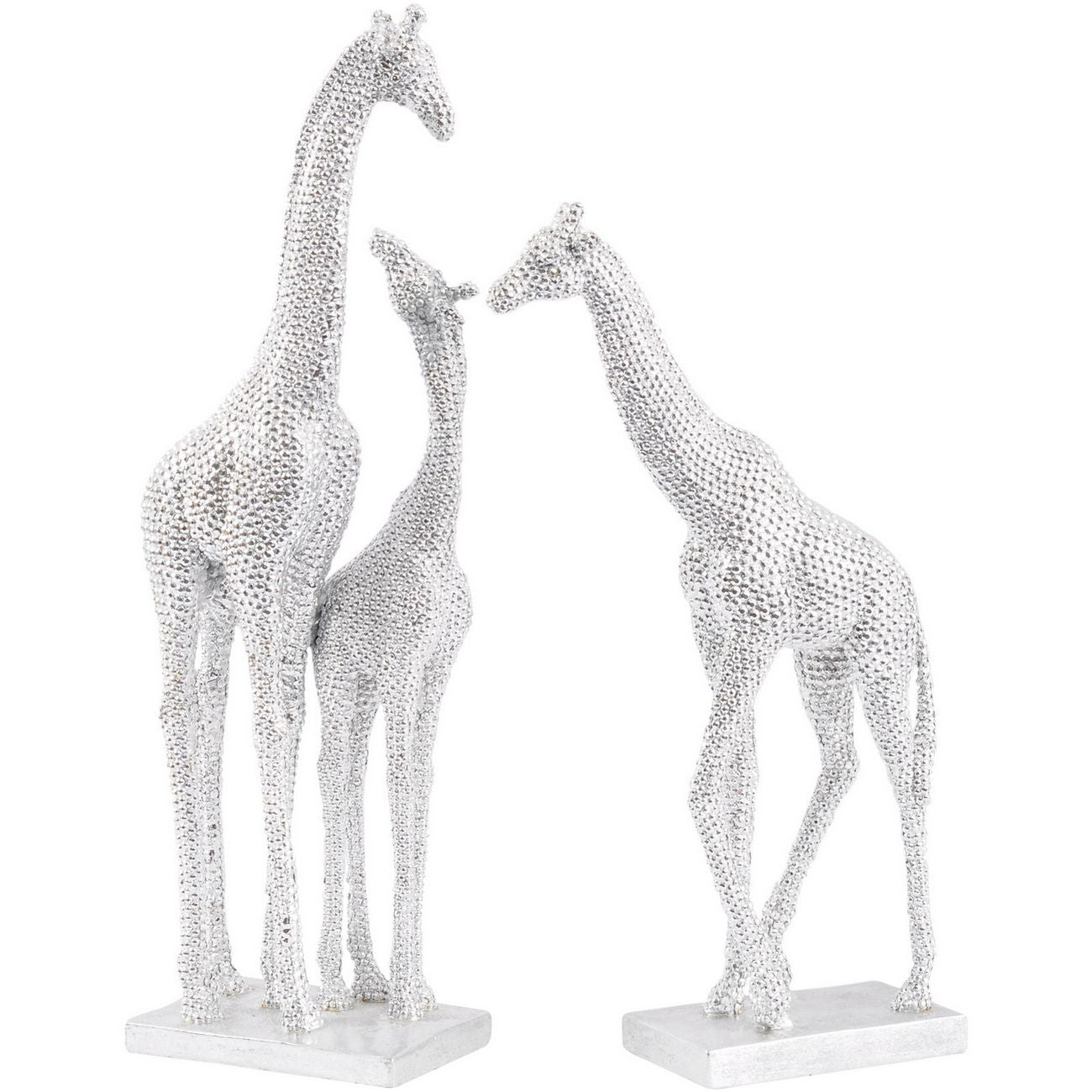 Sculpture de girafe en résine Atwell