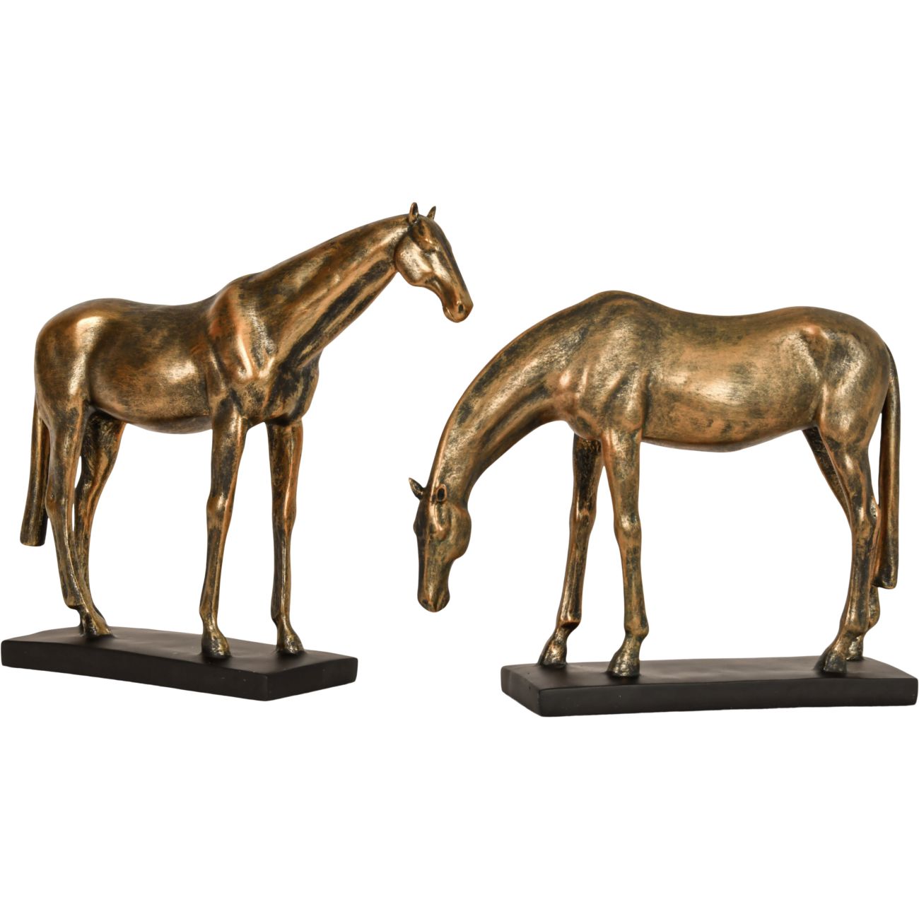 Drambuie Bronze Resin Horse Sculpture Head Up